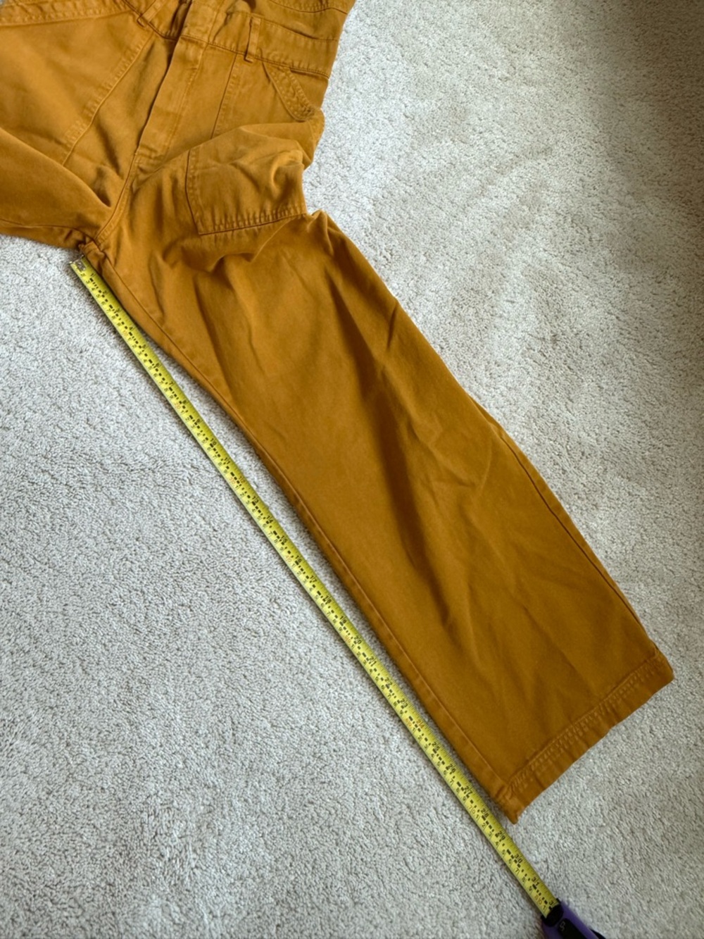 Big Bud Press shortsleeved jumpsuit mustard yellow sz M - Picture 6 of 11